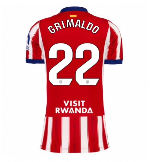 Atletico Madrid Alejandro Grimaldo #22 Hjemmedrakt Dame 2026-27 Korte ermer Atletico Madrid Alejandro Grimaldo #22 Hjemmedrakt Dame 2026-27 Korte ermer